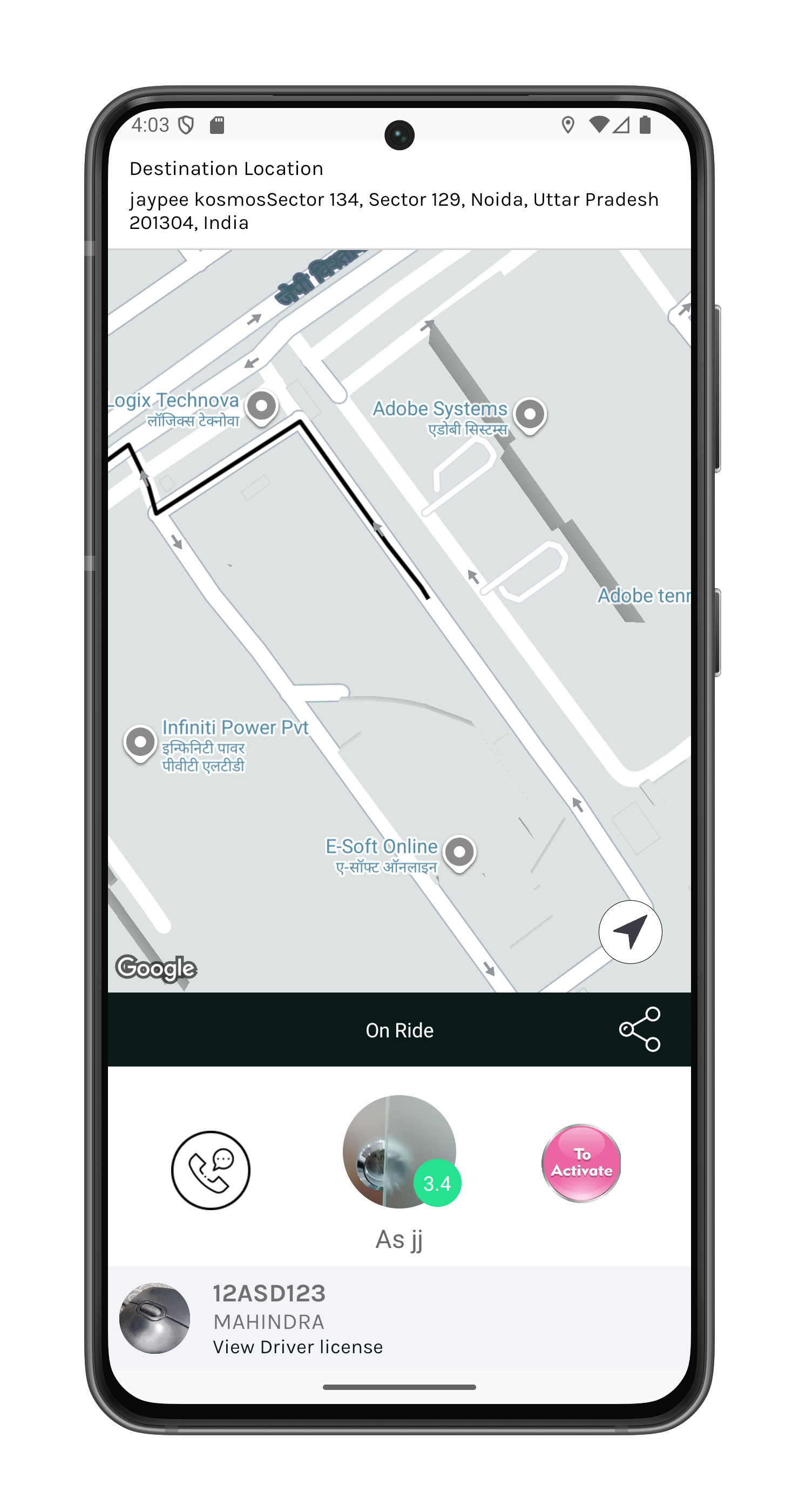 BebaGo TAXI app